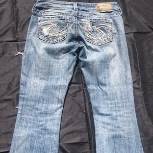 Silver women’s jeans